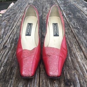 Vintage Red J Renée Heels